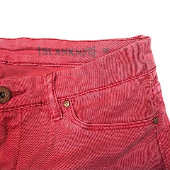 BLANK NYC The Spray On Super Skinny Jeans - Coral - Picture 5 of 8